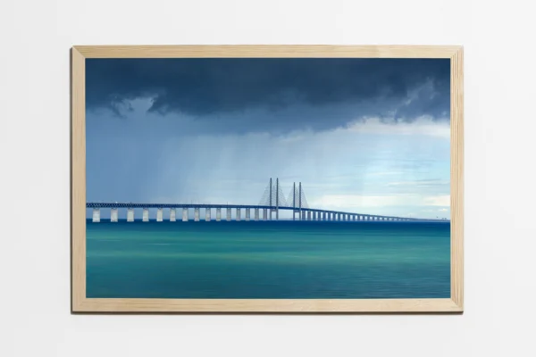 Obraz 40×60 cm, półmat, ramka sosna - Pod Ciężkimi Chmurami